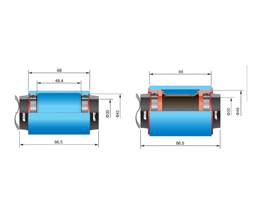 FSA Adattatore Pedivelle Bb386 Per Telai Con Scatola Pf30/Bb30 Movimenti Centrali E Ricambi